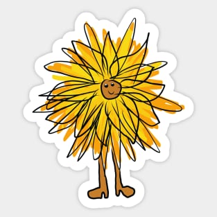 Sammy the sunflower Sticker